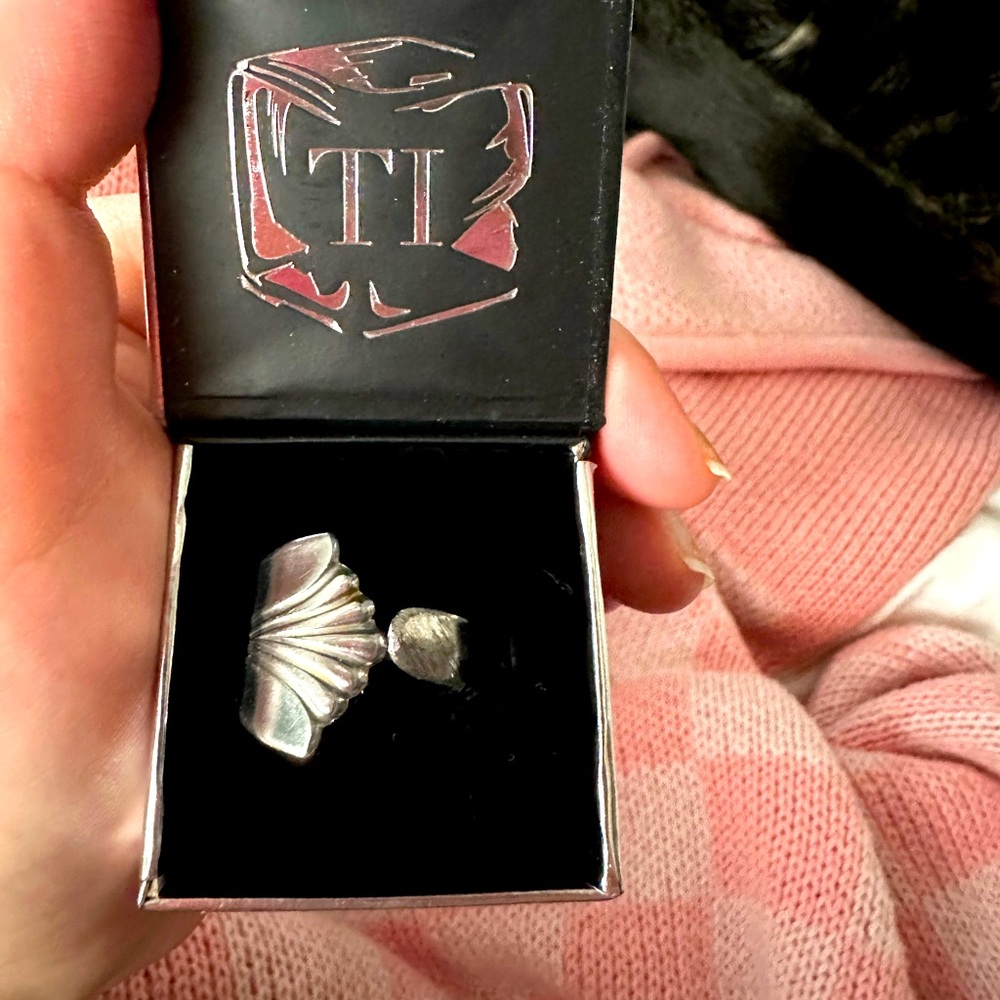 Tristen Ikaika silver spoon handle ring size 7